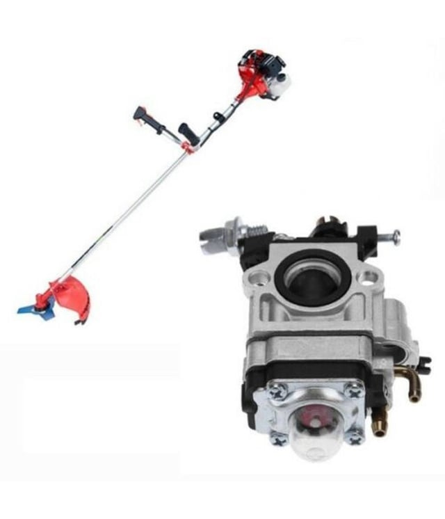 Trade Shop - Carburatore Per Decespugliatore 43cc 49cc 52cc 2 Tempi Foro 15mm Cg430 -