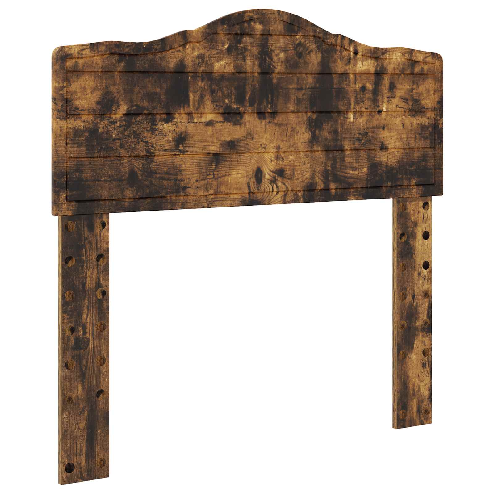 Cadre de lit chêne fumé 90 x 190 cm en bois de pin massif - 6