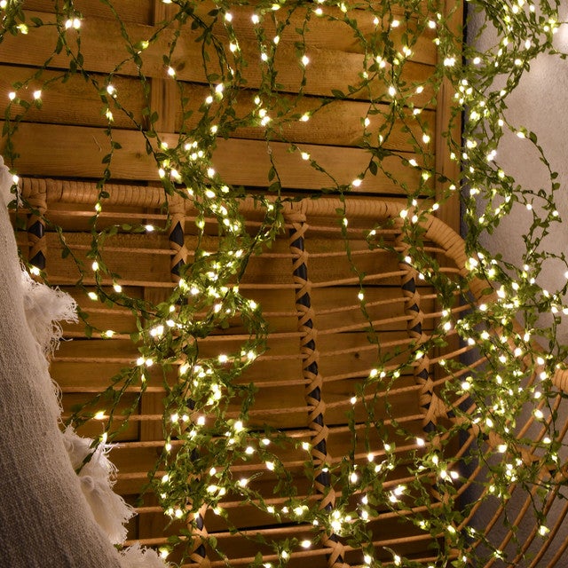 Cascade végétale MicroLED voie lactée Ivoire - 48 descentes - 720 microLED - int/ext - Chromex - 2