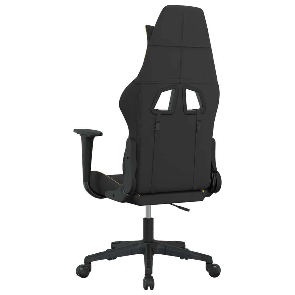 Chaise gaming - Chaise de jeu - Fauteuil Gaming - Chaise de Bureau d'ordinateur Noir et vert clair Tissu543213 - 5
