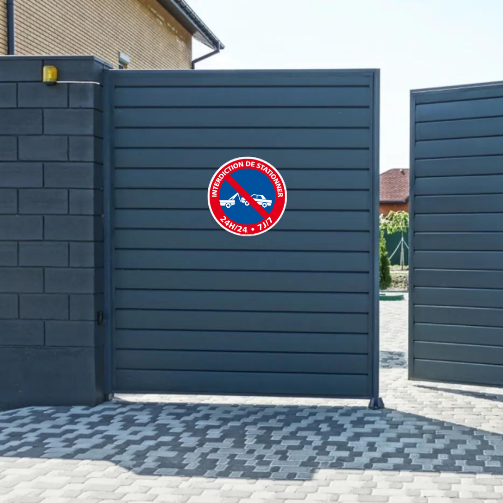 Aua Signaletique Parkverbotsschild - Aluminium Dibond 3mm 230mm Für Privatparkplätze