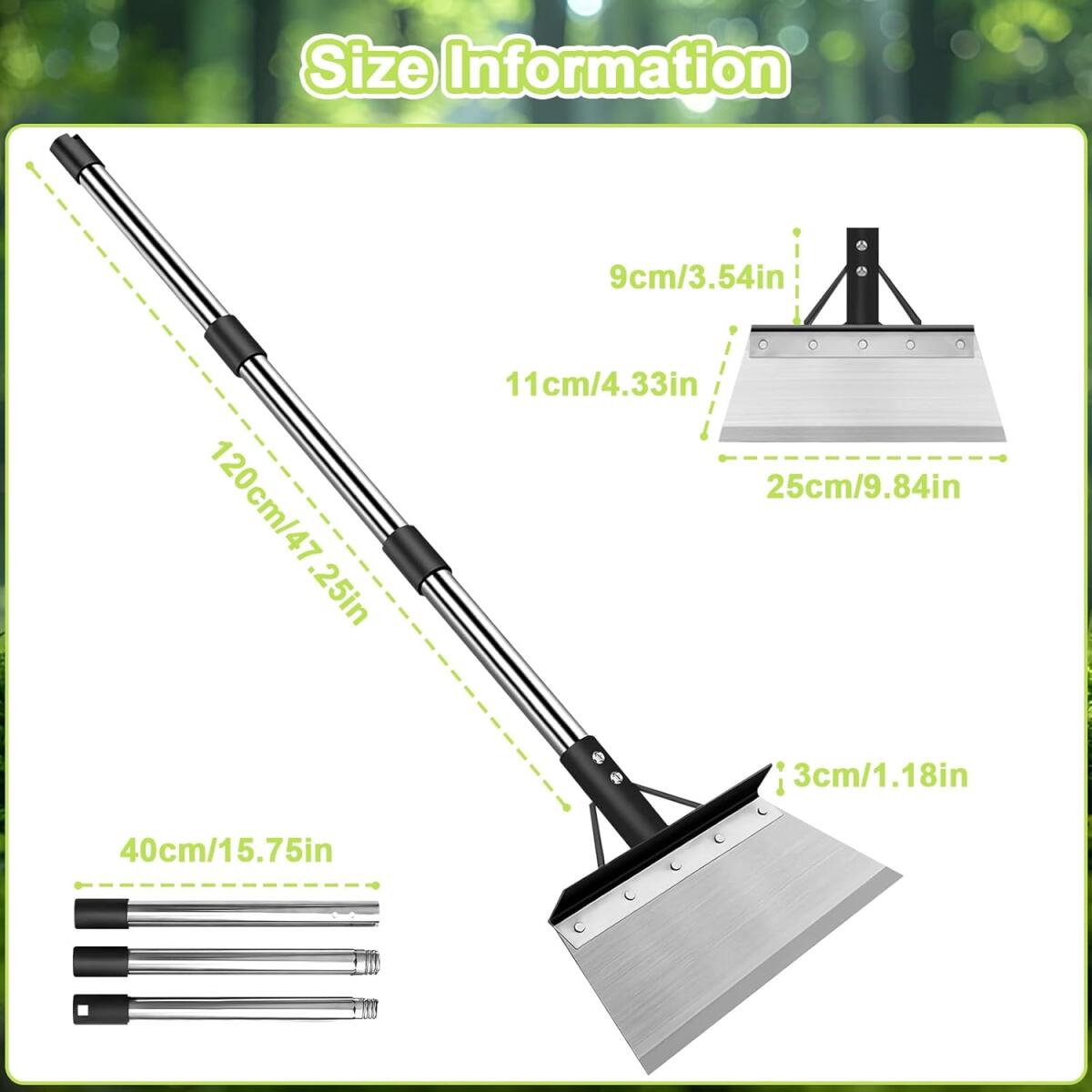 Pelle jardinage acier inoxydable outils de jardin outils jardinage pelle jardin tout en un pour jardin terrasse et pelouse - 6
