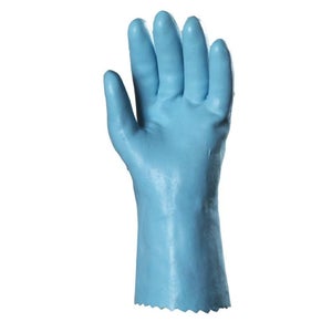 Lot De 10 Paires De Gants PVC Bleus Avec Doublure Polaire Amovible - Taille Unique - Pour Travaux D'hiver, Résistants Aux Coupures