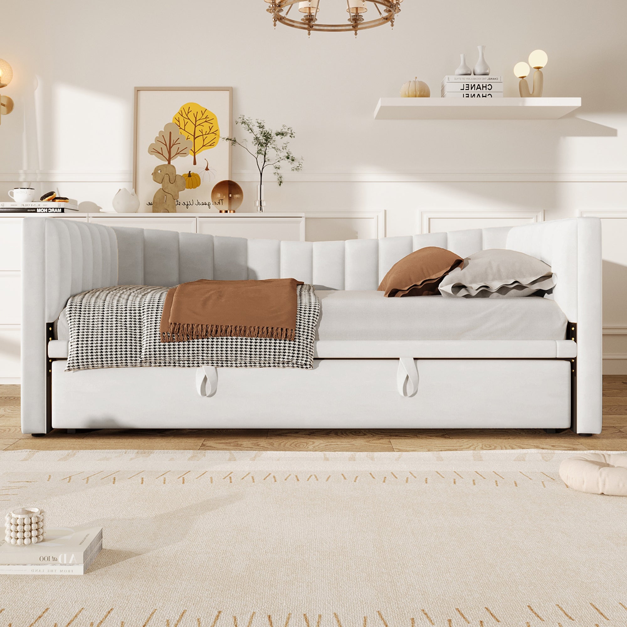 Divano letto imbottito 90 x 200 cm 180 x 200 cm con letto