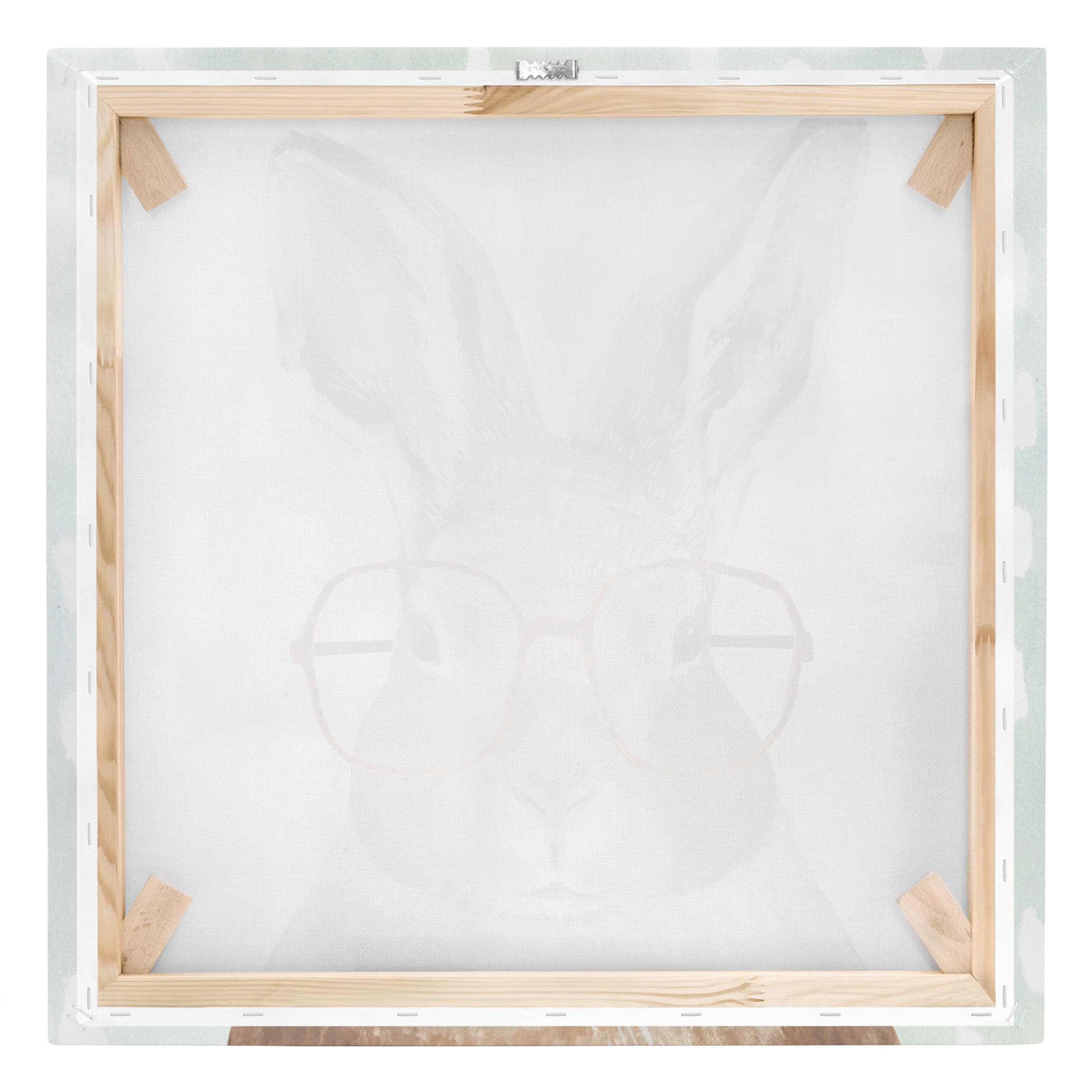 Impression sur toile tableau sur toile châssis marron enfants illustration animaux 267 chambre enfant chambre fillette chambre bébé 50x50 cm - 7