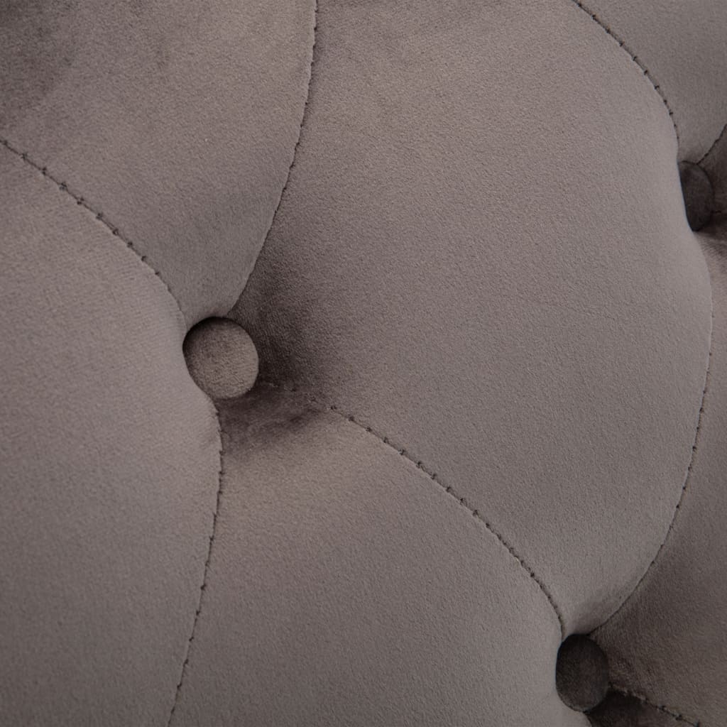 Maison Exclusive - Sdraio Grigia in Velluto - 7