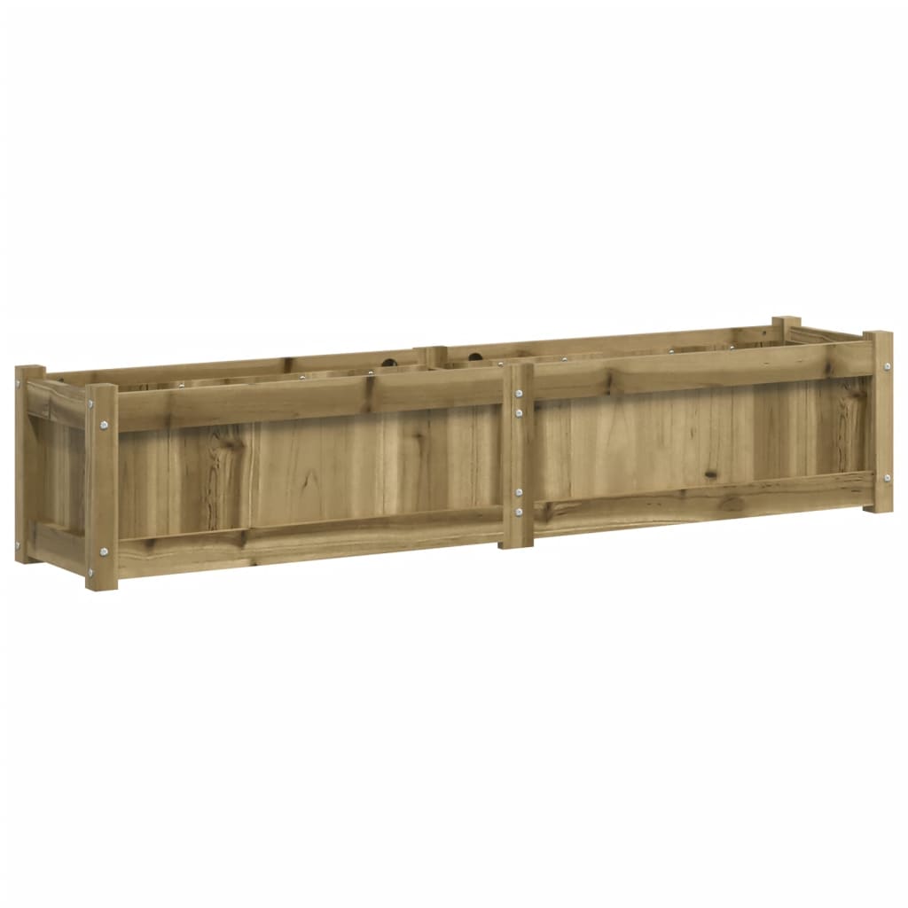 Lot de 2 Jardinières - Bacs à fleurs - Pots de fleurs bois de pin n2277l - 4