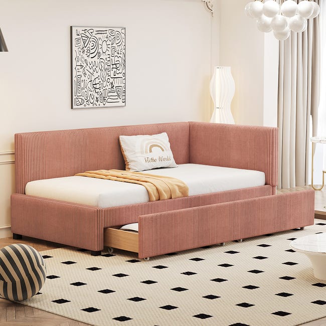 Cuna Sofá Cama Multifuncional Con Almacenamiento - 90x200 Cm, Hidráulica, Madera De Pino