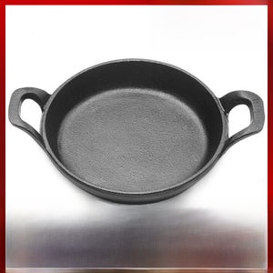 Lacor 25873 - Casserole avec base magma de 18 cm en fonte, couleur noire