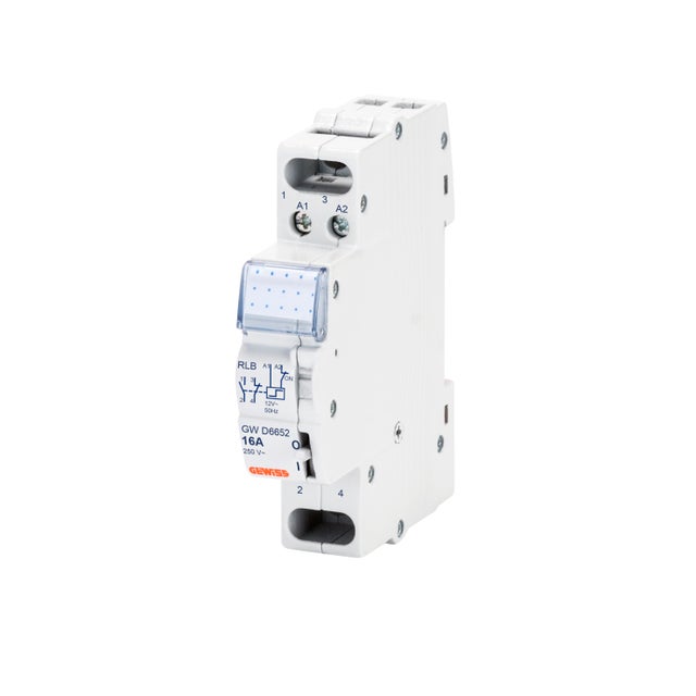 Télérupteur 16 A - 1 contact NO - 12 V - 1 module - GEWISS - GWD6642