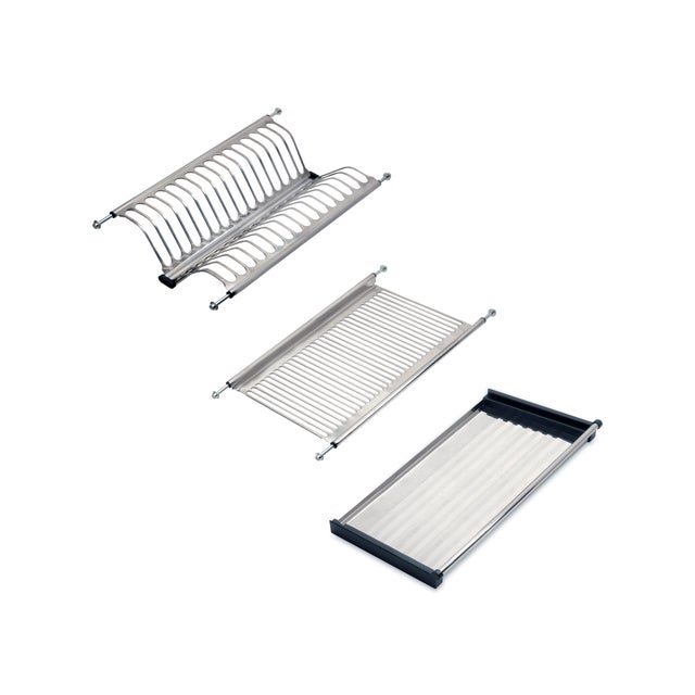 Emuca Scolapiatti acciaio inossidabile Drynox, modulo 500 mm, Acciaio inossidabile