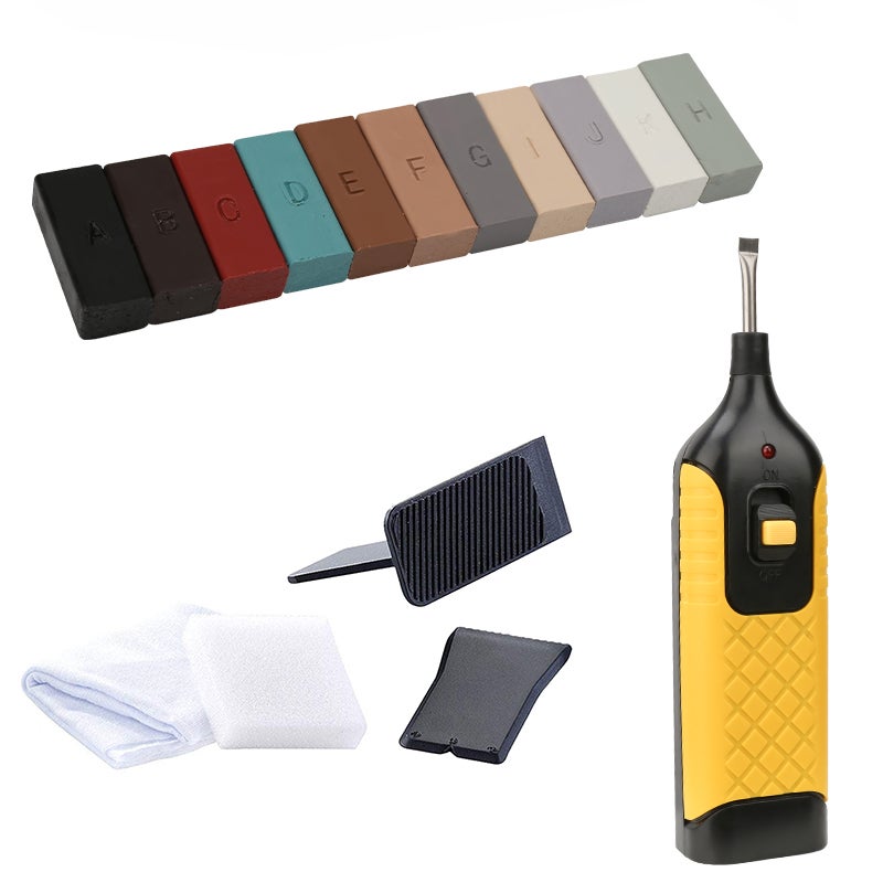 Trousse de réparation cire pour stratifié et pour bois dur Toolway Tradition 1 mm 120079