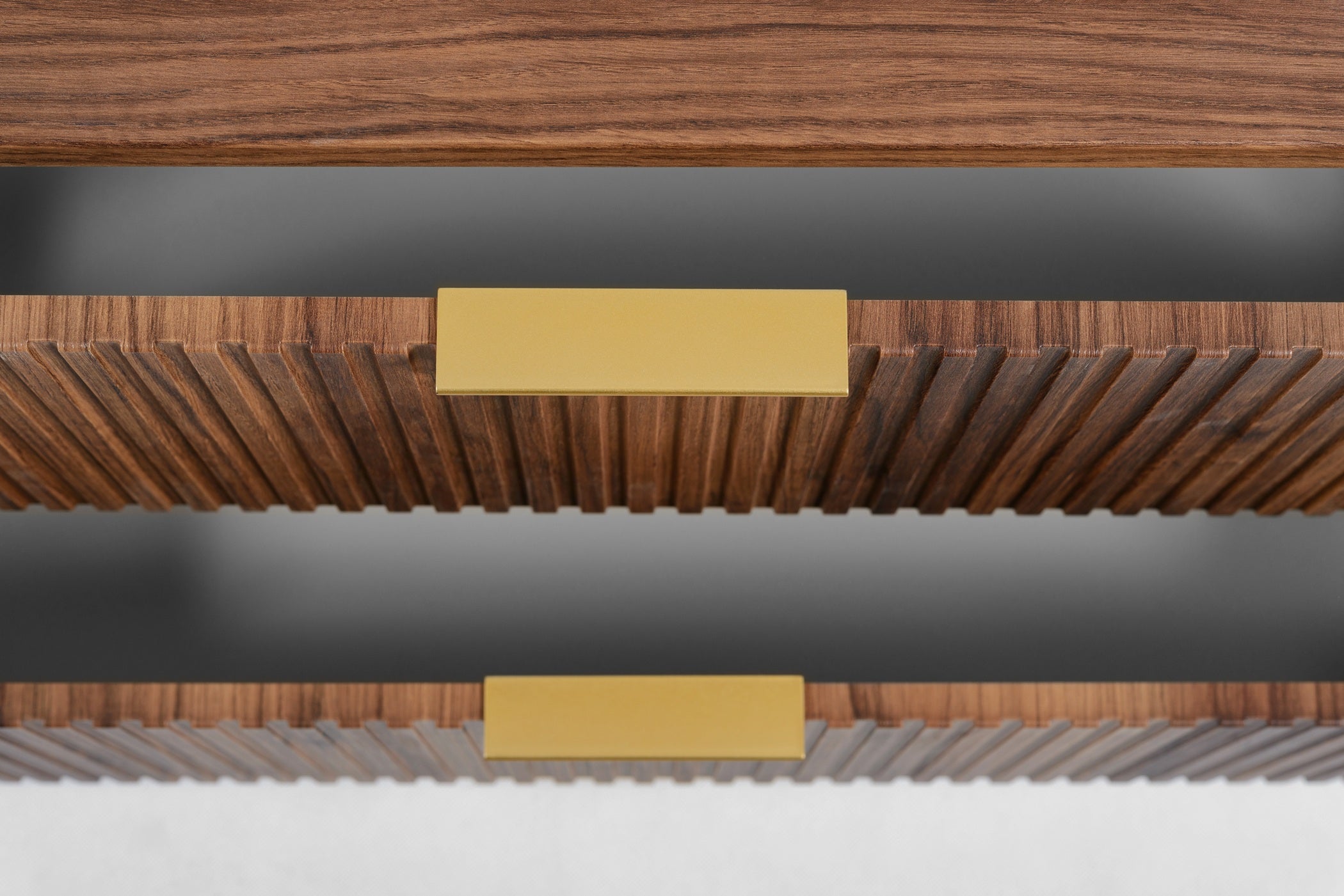 Meuble sous-vasque à suspendre GLAMOUR coloris noyer foncé 100 cm - 5