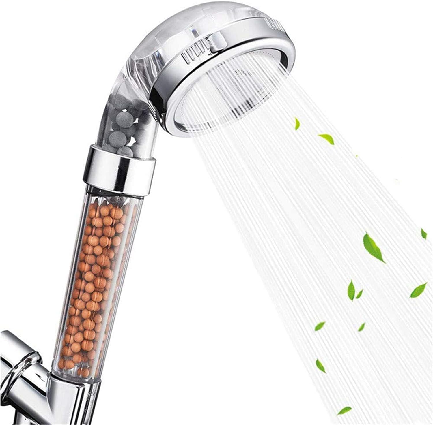 Pommeau De Douche Spa 3 Céramiques - Ions Négatifs, Anti-chlore, 210 Jets, économie D'eau
