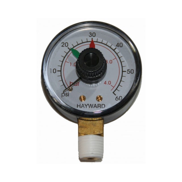 Manomètre Hayward - ECX271261 pour piscine 1/4 pouce -Manomètre de Remplacement Filtre a Sable Piscine