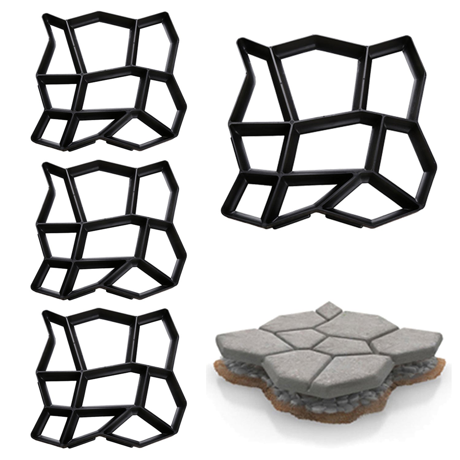 Moule En Béton Matrice Effet Pierre – Revêtement 3D – Caoutchouc Italie
