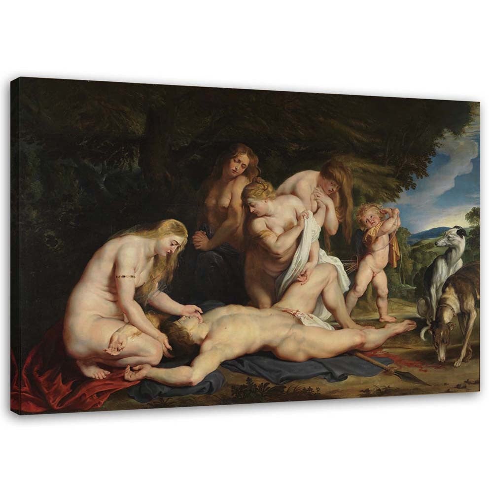 Obraz na płótnie, Adonis - P. P. Rubens reprodukcja 90x60