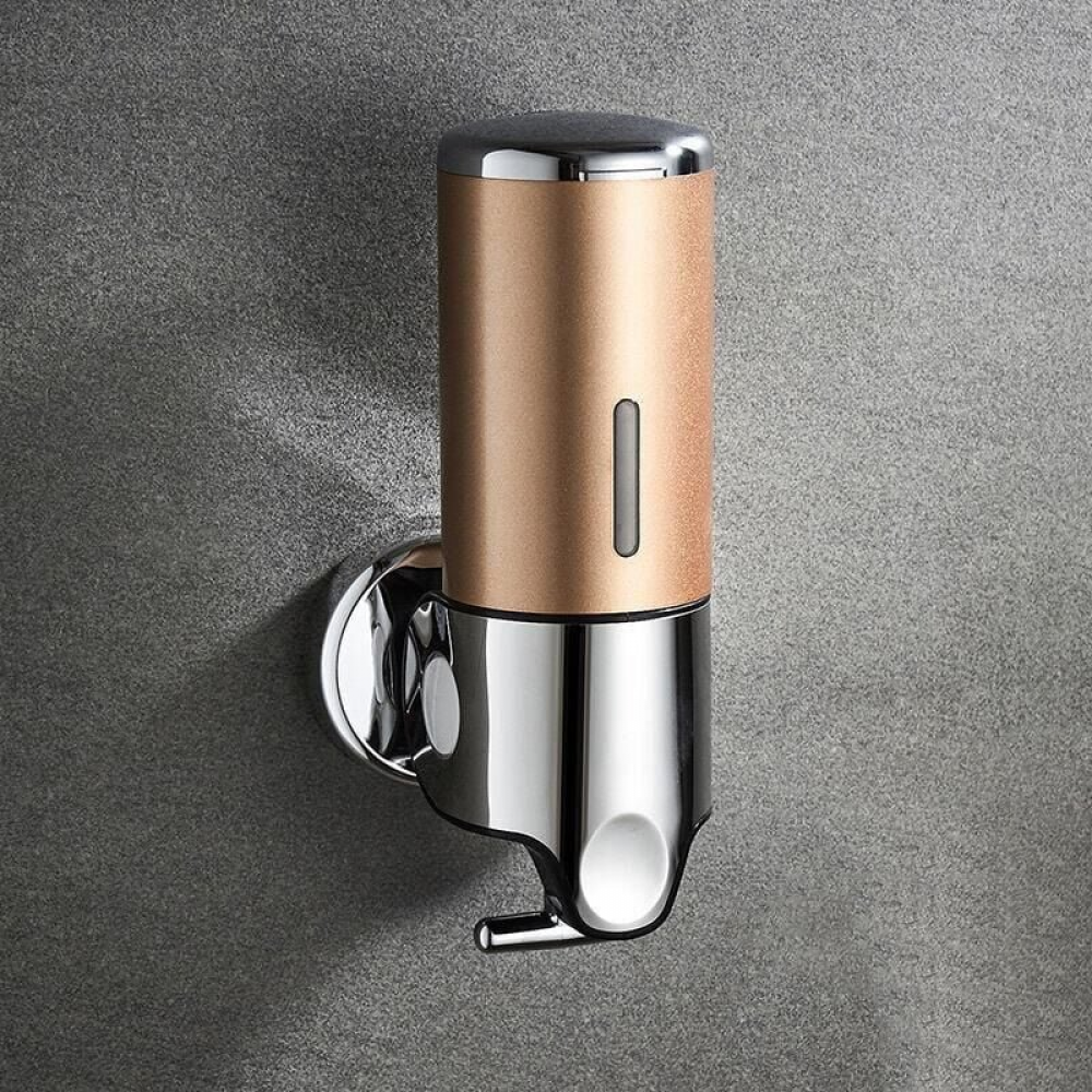 Dozownik mydła montowany na ścianie 450 ml, dozownik mydła do rąk z pojedynczą głowicą, dozownik płynu do mycia naczyń, żel pod prysznic, szampon (zł