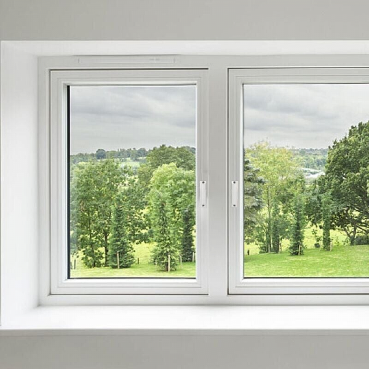 Poignée - Aluminium - pour fenêtres, portes - 1 pièce - Blanc - 4