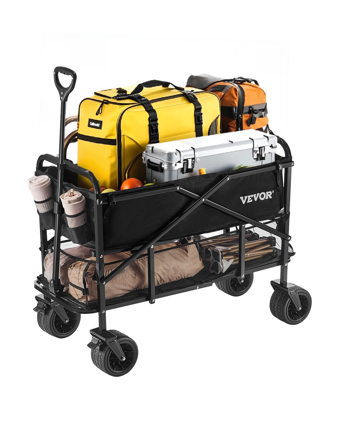 Double Decker składany wózek 300L i 204kg Heavy Duty składany wózek VEVOR