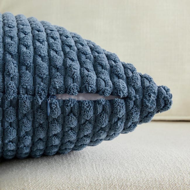 Fundas de cojín decorativas de color gris azulado, ideales para sofás ...