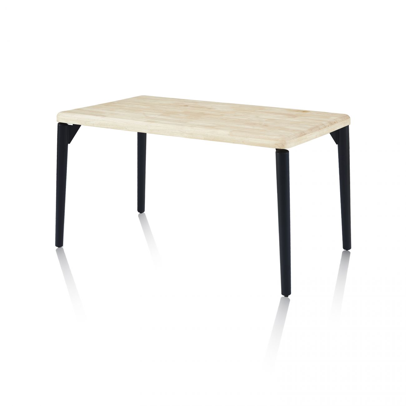 Duehome  Mesa De Comedor Padma 160, Roble 160 X 76 X Cm Negro , Leroy Merlin