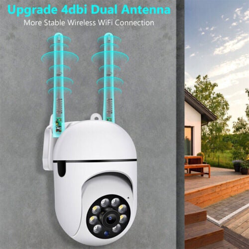 Camera Surveillance WiFi Extérieure, Caméra Étanche,Vision Nocturne en Couleur, Audio Bidirectionnel,Détection de Mouvement 1080P HD - 2