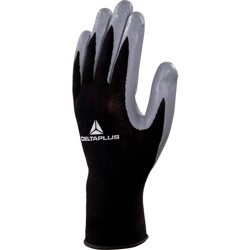 GANT TRICOT POLYESTER AVEC PAUME NITRILE Noir/Gris - DELTA PLUS - Taille XL-10 - 3