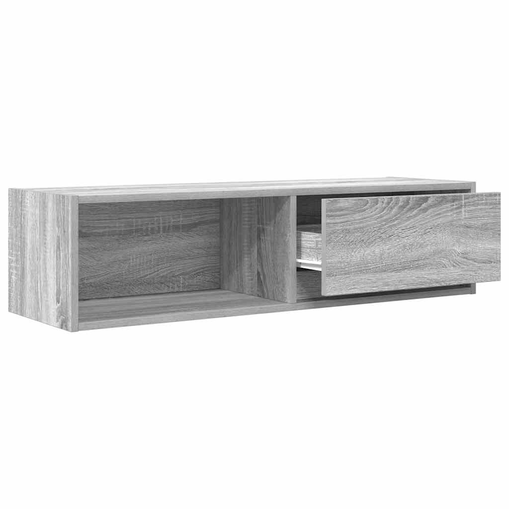 vidaXL Meuble TV sonoma gris 100x31x25,5 cm bois d'ingénierie - 5