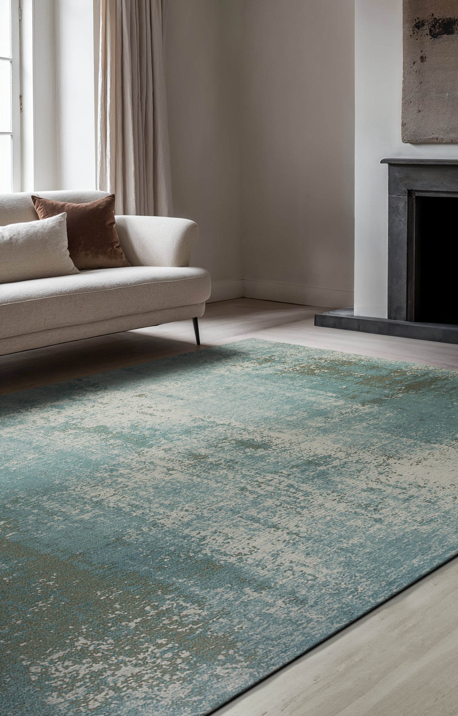 Tapis de salon moderne tissé plat TERRA 80x150 cm - 2