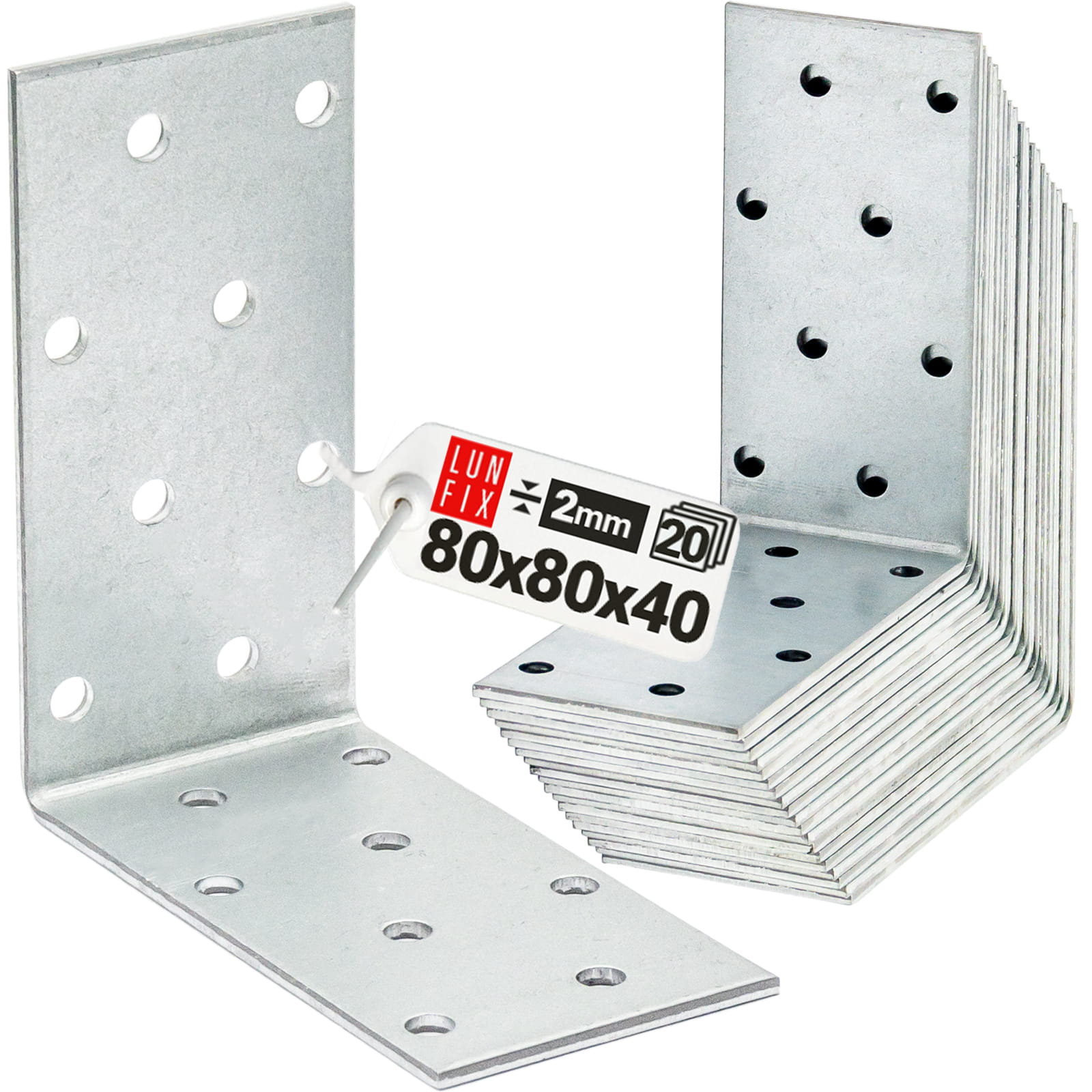 Kątownik montażowy 80x80x60x2 20szt.