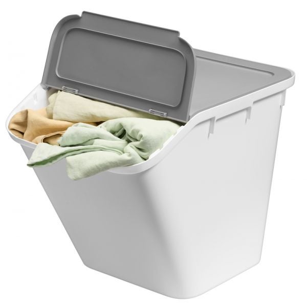 Grand Bac de rangement ou tri avec couvercle incliné 51 litres - 5