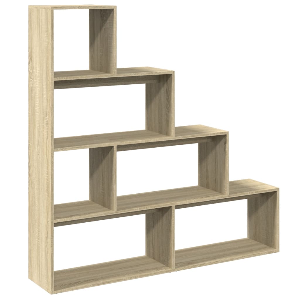 Étagère de rangement | Étagère séparatrice de pièce 4 niveaux chêne ...