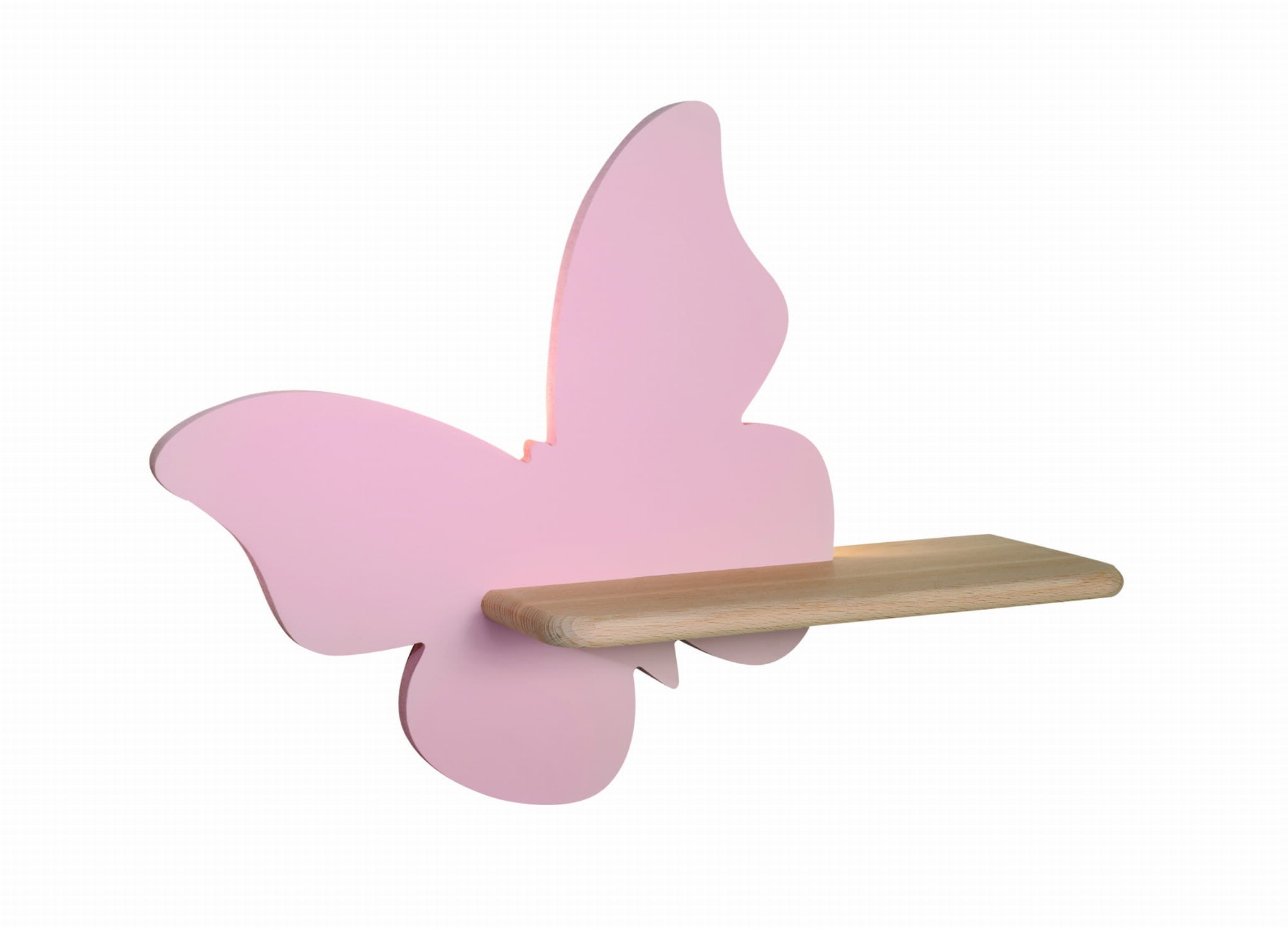 Kinkiet ścienny Butterfly różowo-jasne drewno LED 4W 4000K 250lm wym: 29,5 x 40 x 12 cm metal IP20 Candellux