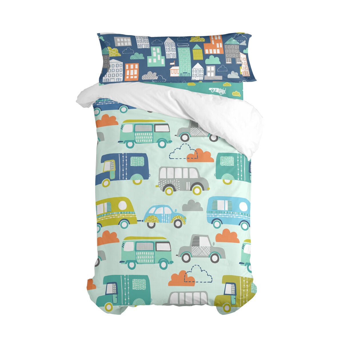 Cot protector HappyFriday Moshi Moshi Cute llamas Multicolour 210 x 40 cm main image 0