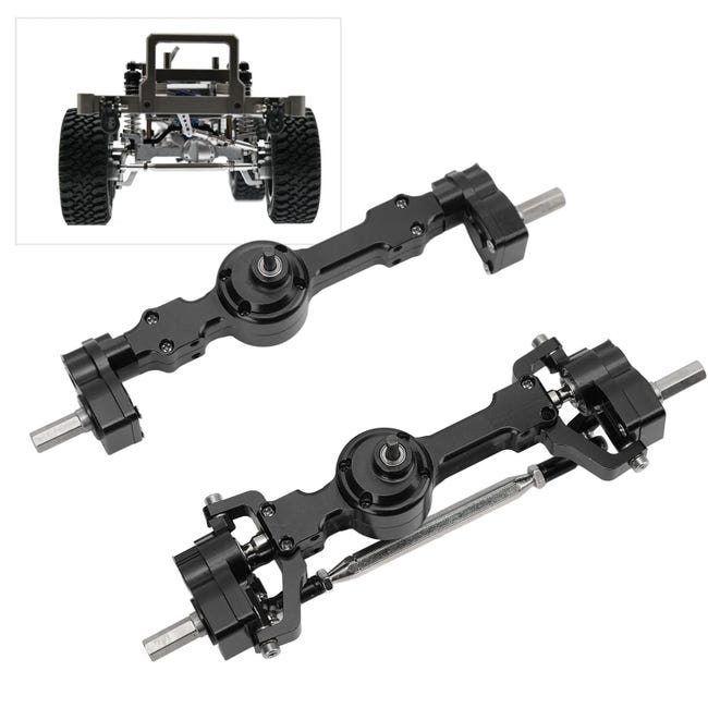 Essieu Crawlers RC Compatible avec MN D90 D91 D96 D99S pour MN-90 pour MN99S 1/12 RC Pièces De Mise À Niveau De Voiture Métal Avant Arrière Pont Essieu Arbre De Transmission Essieu Crawlers RC Compatible avec MN D90 D91 D96 D99S pour MN-90 pour MN99S 1/12 RC Pièces De Mise À Niveau De Voiture Métal Avant Arrière Pont Essieu Arbre De Transmission