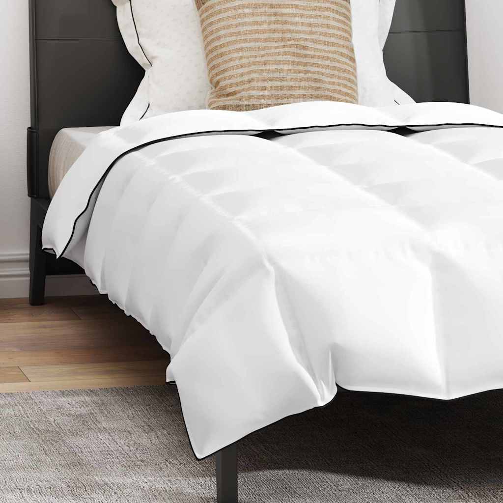 Couette avec oreiller 2 pcs | Duvet Blanc 155 x 200 cm Bas - 5