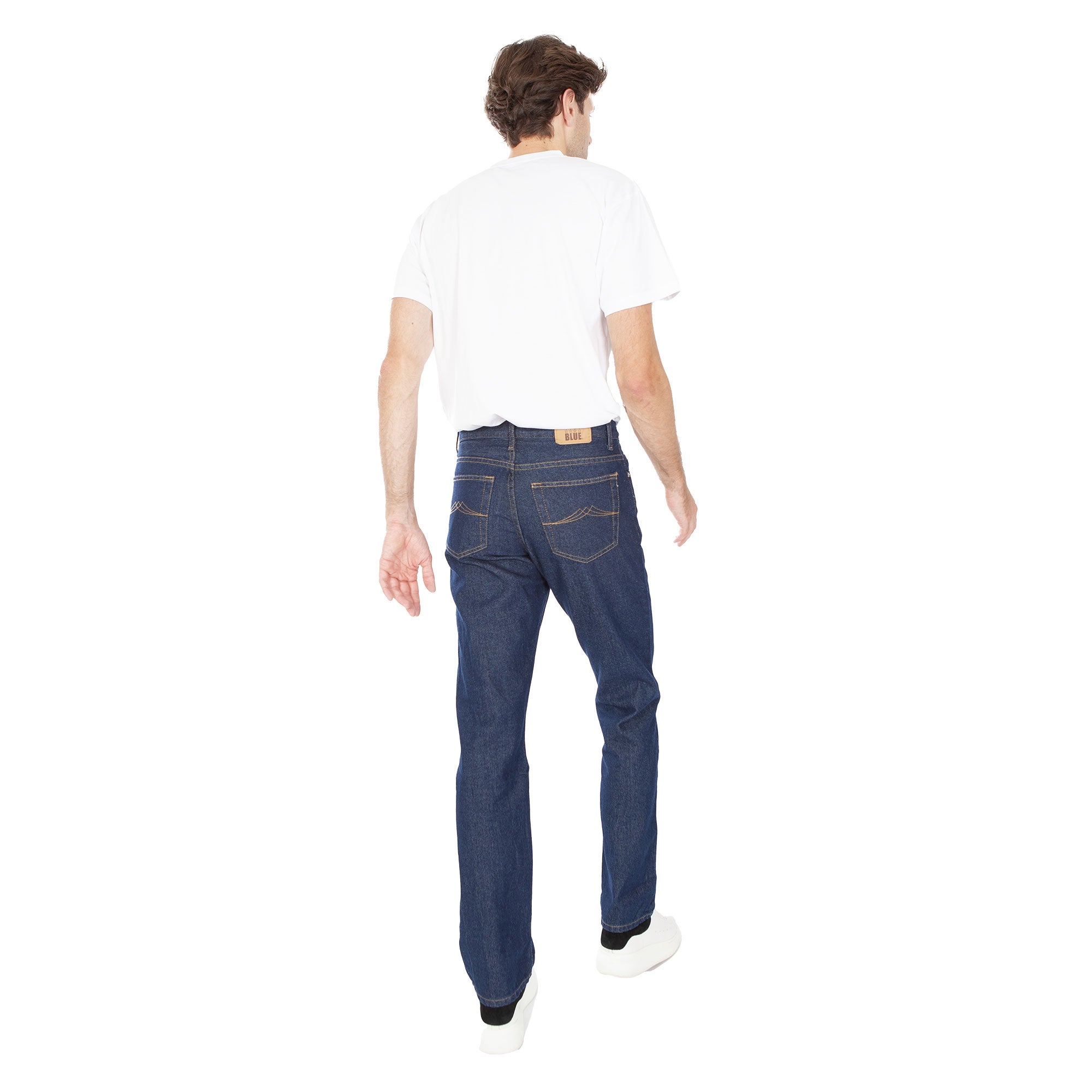 Pantalon de travail en jean bleu 5 poches 38 - 2