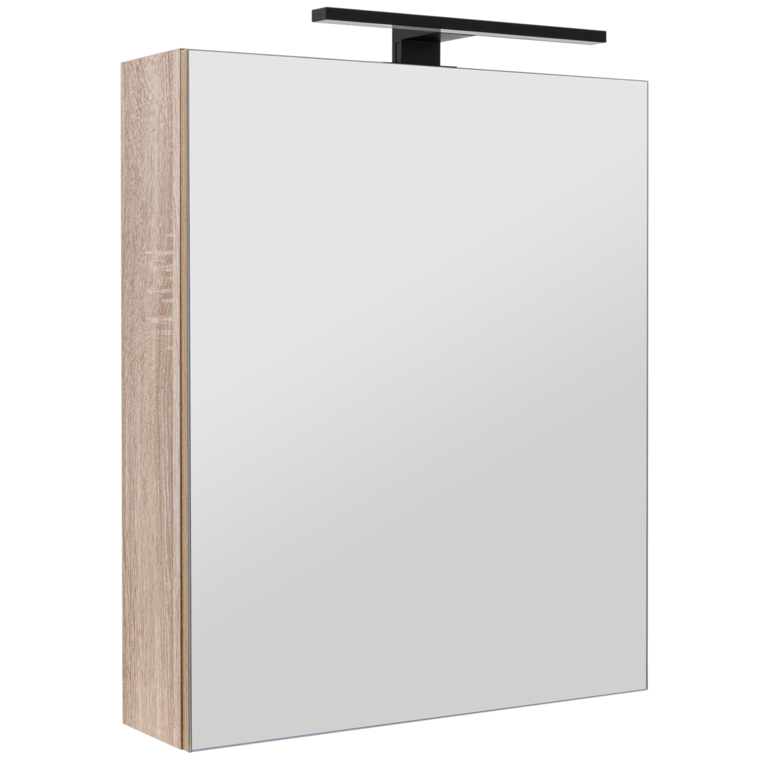 Szafka łazienkowa z lustrem oświetleniem lampką led lustrzana wisząca 50 cm