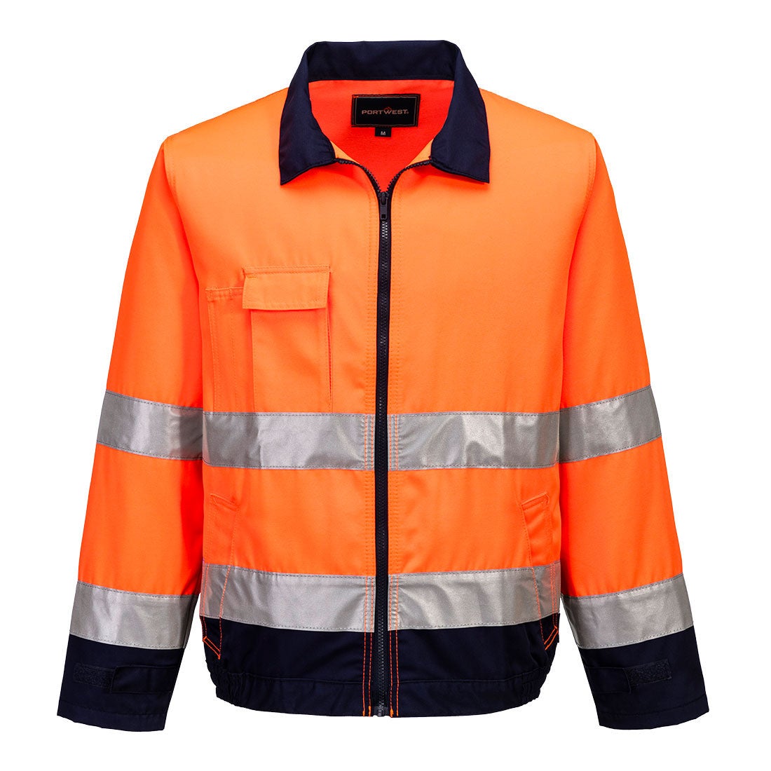 Veste haute visibilité Portwest Madrid Orange / Marine M - 4
