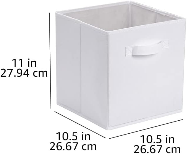 Cube de rangement en tissu pliable de base avec poignée, paquet de 6 ...