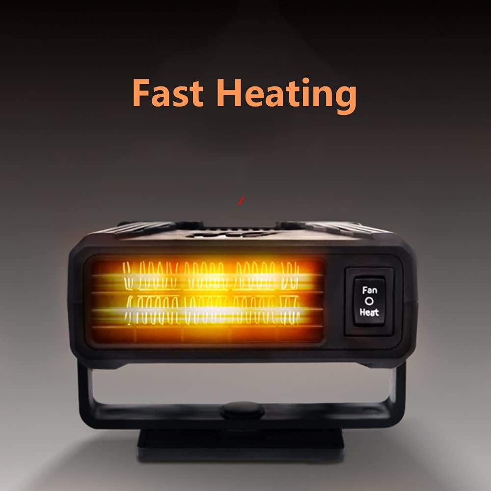 szt. Zimowe łańcuchy antypoślizgowe do samochodu, śnieg, 12 V, 150 W, wentylator nagrzewnicy samochodowej, przenośny odmrażacz szyby przedniej - 2