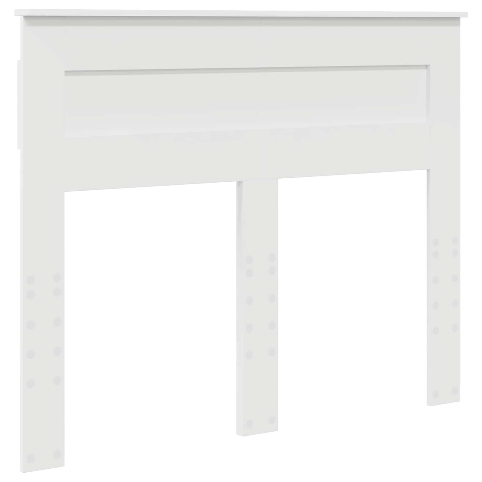 Cadre de lit blanc 120 x 200 cm en pin massif - 6