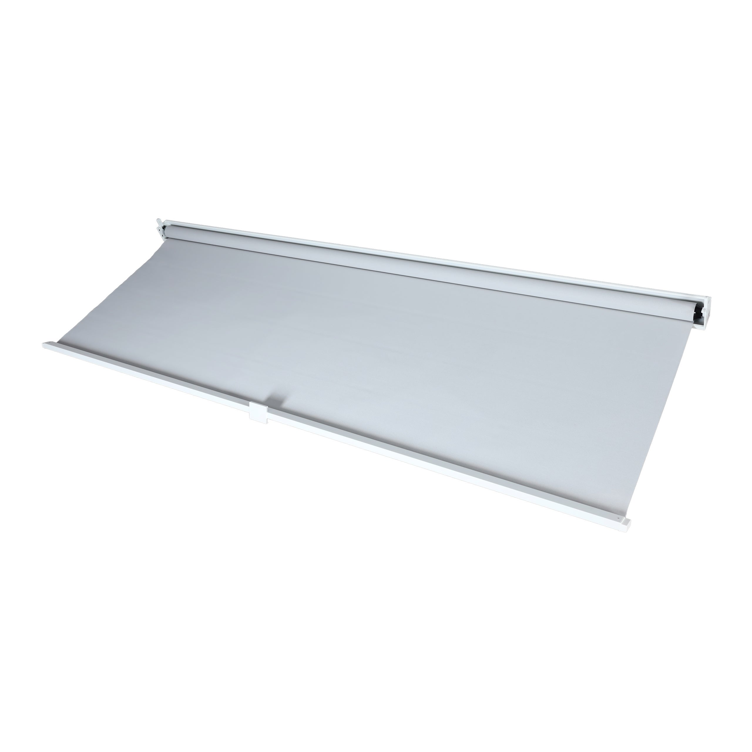 Ściana boczna do pergoli HWC-L41, ściana boczna zastępująca roletę pawilonową, tkanina/tekstylia 3x3m ~ biały