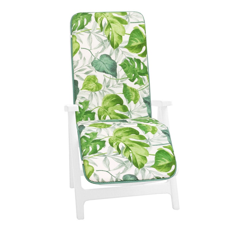 Poduszka Na Leżak 100% Wyprodukowano We Włoszech Miękki Pokrowiec Na Fotel Liście Palmowe