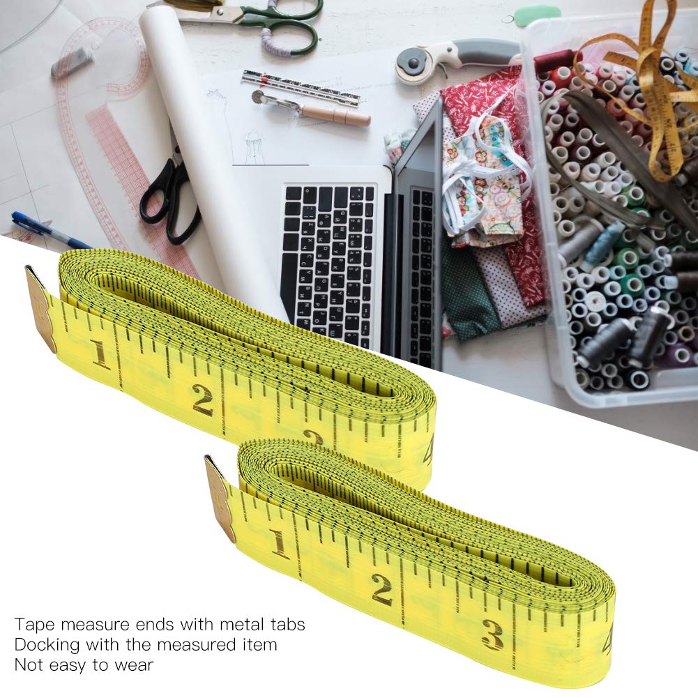 Metro A Nastro Per Sartoria 300cm | Flessibile E Giallo - Con Scale In CM E Pollici - Foto 10