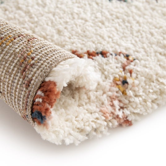 Tapis motif berbère - Ouna - Écru et losanges multicolore - 160 x 230 cm - 4