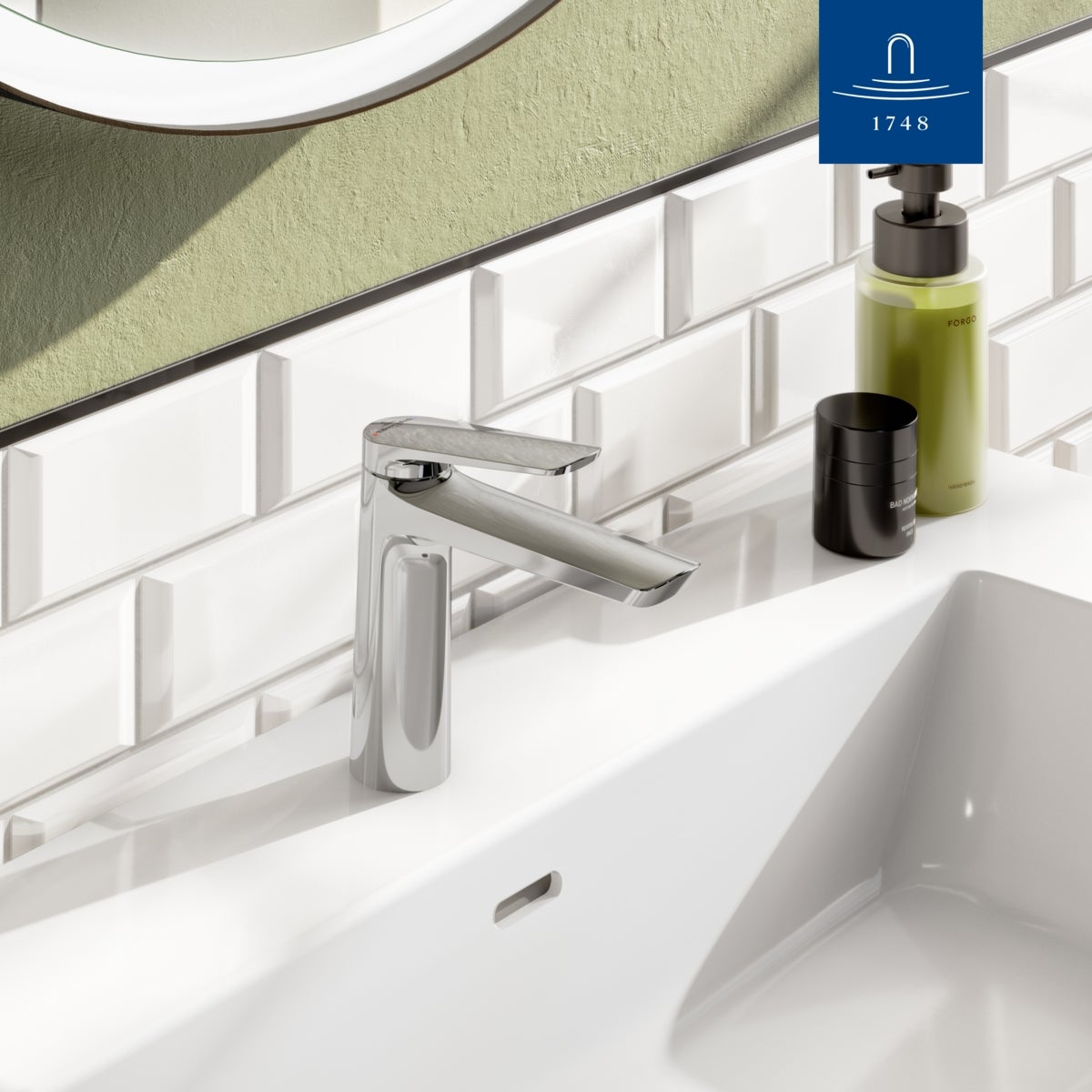 Villeroy & Boch - Robinet de Lavabo Oasis - Mitigeur Monocommande Rond. Sans Bonde. Cartouche Céramique. Hauteur de Bec 114 mm. Finition Chrome - 5