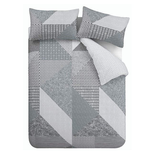 Catherine Lansfield Lucie - Set copripiumino reversibile con volant e federe, per letto king size, colore: bianco e blu | Leroy Merlin Catherine Lansfield Lucie - Set copripiumino reversibile con volant e federe, per letto king size, colore: bianco e blu | Leroy Merlin