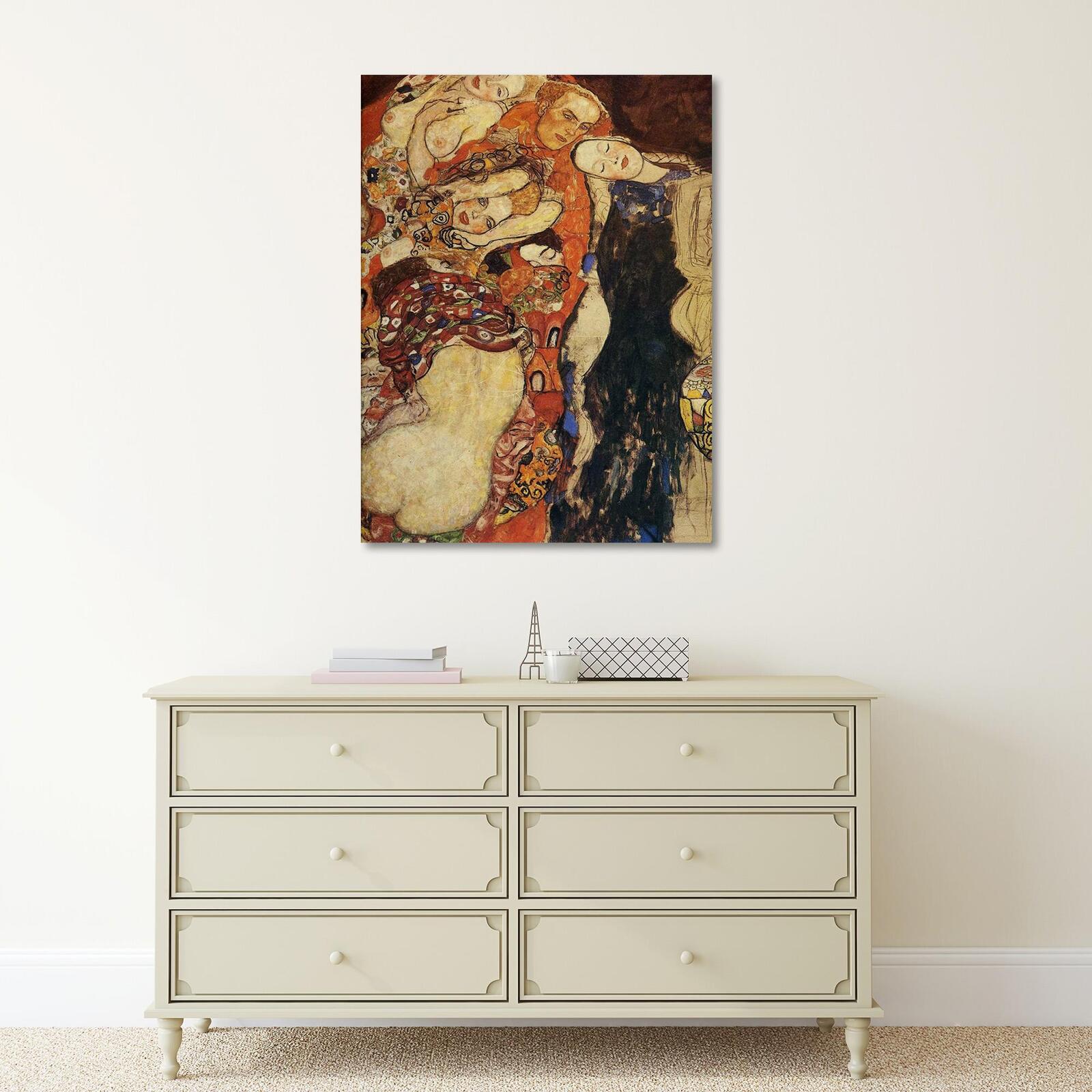 Tableau image de reproduction de g. Klimt - mariée (inachevé) - 40 x 60 cm - 5